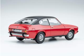 Ford Capri II Ghia 3.0 (1974 - 1977)  - spanisch red with vinyl top black Touring Modelcars 1:18 Metallmodell  - Türen, Motorhaube und Kofferraum zu öffnen!